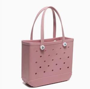 EVA <b>Beach</b> <b>Bag</b> with Holes Tip-Proof Stay Upright Waterproof Rubber Handbag <b>Large</b> Capacity Travel Tote for Women - Product Image 6