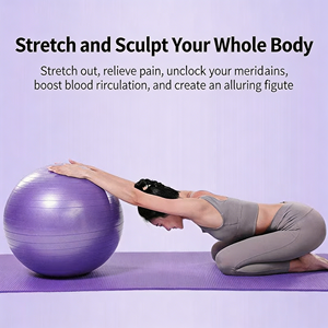 Venta al por mayor directa de fábrica: Balón de <span class=keywords><strong>yoga</strong></span> liso de PVC de 45cm, 55cm, 65cm, 75cm, 85cm, 95cm, balón de equilibrio antiexplosión <span class=keywords><strong>para</strong></span> embarazo, niños y gimnasio en casa. - Product Image 4