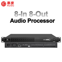Processeur matriciel audio DSP professionnel 8x8 AEC AFC ANS 48kHz 24bit USB Audio pour système de sonorisation de conférence GLM-808