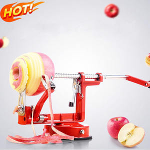 Éplucheur à pommes manuel en aluminium, spirale, à manivelle réglable, trancheuse à poires, machine à éplucher les fruits, pour la préparation de tartes, en acier inoxydable - Product Image 2