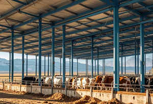 Hiện Đại Thân Thiện Với Môi Đúc Sẵn Kết Cấu Thép Trang Trại Nhà Chăn Nuôi Nhà Cho Gia Súc Cừu Ngựa Và Lợn - Product Image 3