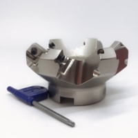 Tête de fraiseuse à face indexable 45, matériau 42CrMo, personnalisable OEM, dureté 50-55HRC, porte-outil CNC durable, garantie 1 an