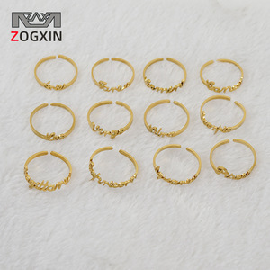 ZOGXIN Constellation <b>Rings</b> 18K Gold Open Design For Women Jewelry Gift - Product Image 1