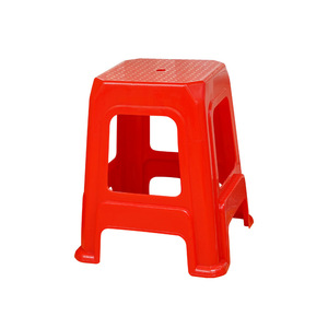 Thickened Plastic <b>Stool</b> 48cm Tall Square Red Polypropylene For Home <b>Workshop</b> Children Adults - Product Image 4