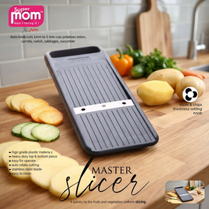 เครื่องหั่นผัก Anax Master Slicer ปรับระดับได้ 1 มม. ถึง 5 มม. ใบมีดสแตนเลส สำหรับหั่นผักและทำมันฝรั่งทอด - Product Image 3