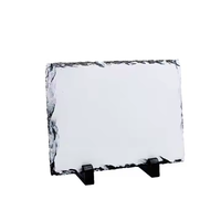 Cadre photo en ardoise de roche par sublimation Cadre photo personnalisé Nouveauté pour impression par transfert de chaleur 15*20cm