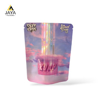 Sceau imprimé personnalisé 3.5g 28g 1oz 1lb alimentaire Doypack Pochette debout anti-odeur Emballage en plastique Sacs zip-lock en mylar