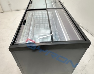 <span class=keywords><strong>ตู้</strong></span>แช่แข็งแสดงสินค้าแบบกระจกโค้งพร้อมช่องเก็บของปรับได้ ความจุขนาดใหญ่สำหรับอาหารแช่แข็งสำหรับร้านค้าปลีก - Product Image 4