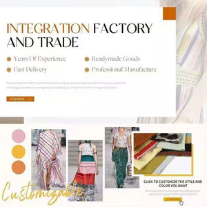 Bonne offre doux polyester rayonne côtes tricot imprimé fil textile teint Spandex rayure texturé tissu côtelé - Product Image 6