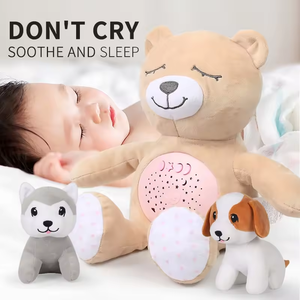 Nouvelle conception de jouets électroniques en peluche, poupée en peluche <span class=keywords><strong>pour</strong></span> bébé, lapin mignon <span class=keywords><strong>pour</strong></span> apaiser et favoriser le sommeil - Product Image 5