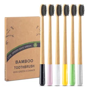 Manufacturer Personal Care Soft Natural ECO Bamboo Disposable Biodegradable Bamboo Hotel Toothbrush Wholesale With Custom Logo