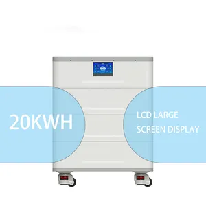 Bateria de armazenamento de energia Lifepo4 empilhável, 48v, 10kwh, 20kwh, 30kwh, 40kwh, 50kwh, aprovada pela CE, 51,2v