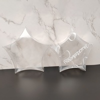Emballage cosmétique jetable transparent en PVC carré personnalisé, boîte en plastique transparente à suspendre, estampage couleur personnalisé, taille personnalisée, DTF