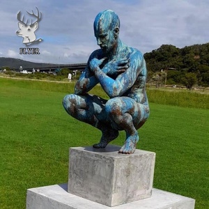 Grande Statua <span class=keywords><strong>da</strong></span> Giardino per Esterni in Bronzo Fuso, Design Veronese, Scultura del Uomo Vitruviano <span class=keywords><strong>di</strong></span> <span class=keywords><strong>Leonardo</strong></span> <span class=keywords><strong>Da</strong></span> <span class=keywords><strong>Vinci</strong></span>, Nudo Maschile - Product Image 4