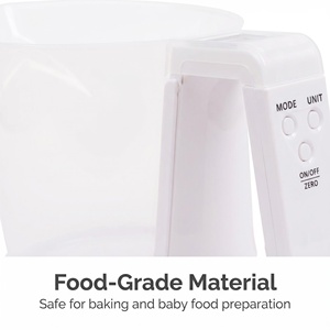 Tasse à mesurer <span class=keywords><strong>translucide</strong></span> tout-en-un avec écran LCD numérique, interrupteur à une touche, pour liquides et poudres, idéale pour la pâtisserie, la cuisine et la balance alimentaire domestique - Product Image 3