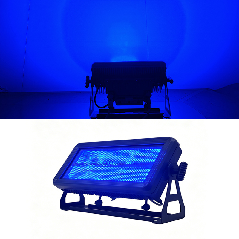 Professional DMX512 Strobe Light 450W, RGB White Adjustable Speed, for Stage Performance and Outdoor Parties
