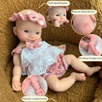 Poupée de mode réaliste en silicone de 10 pouces, jouet doux, bébé reborn pour filles, jouet éducatif à partir de 3 ans