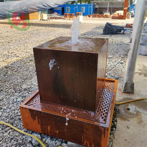 Decoração do jardim aço água fonte cachoeira água fonte lagoa para jardim - Product Image 4