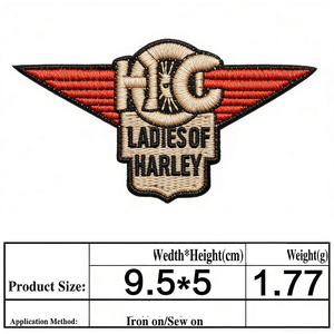 Gruppo Proprietari Harley (HOG) per Emblema della Squadra Motociclistica, Patch Ricamata Termoadesiva di <span class=keywords><strong>Grandi</strong></span> Dimensioni per Club Sportivi - Product Image 6