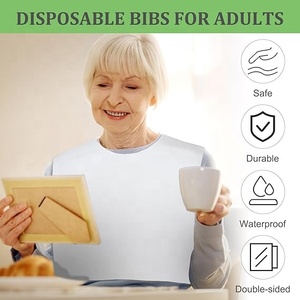 Bavoirs en plastique personnalisés <span class=keywords><strong>pour</strong></span> <span class=keywords><strong>homard</strong></span> avec poche anti-miettes, imperméables, à usage unique, protège-vêtements <span class=keywords><strong>pour</strong></span> la restauration - Product Image 2
