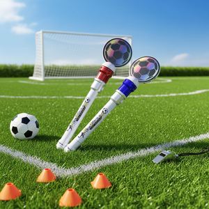 Éxito de Ventas Transfronterizo: Barra Luminosa Giratoria de Fútbol, Barra Luminosa Arcoíris, Juguete para Conciertos y Fiestas, Juguete Infantil - Product Image 1