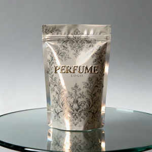 Sacs d'emballage en plastique personnalisés, recyclables et réutilisables, imperméables, à fond plat, pour parfums - Product Image 1