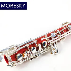 MORESKY Oboe rouge en ABS professionnel, clé C, style semi-automatique, en cupronickel nickelé S13 - Product Image 6
