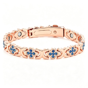 Pulsera de Eslabones con Trébol de Cuatro Hojas Multicolor para Hombre y Mujer, Chapada en Oro, con Circonita, Aleación de Zinc, Joyería de Moda, Regalo - Product Image 5