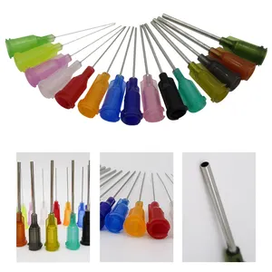 Puntas de Dispensación de Pegamento de 1 Pulgada (25 mm), Aguja de Dispensación de Adhesivo, Aguja Industrial Desechable, Boquilla LUER LOCK, Calibre 14G-34G - Product Image 1