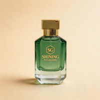 Flacon de parfum en verre transparent de luxe vide 30ml 50ml 100ml avec bouchon doré