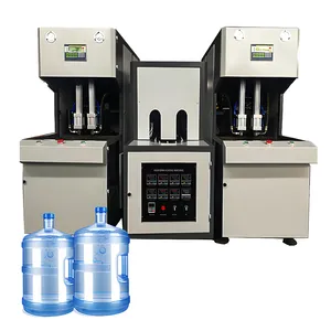 Máquina de soplado de botellas de PET totalmente automática de 2 cavidades, máquina productora de barriles de plástico, máquina formadora