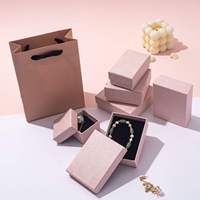 Estuche de Joyería Rectangular de Lujo A1, Cartón Mate con Terciopelo, Logotipo Personalizado, Ajuste Preciso, Juego de Joyas de Herencia