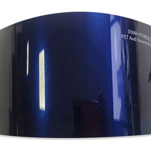 WRAPMASTER 1,52*17m <span class=keywords><strong>Navarra</strong></span> azul PET coche vinilo envoltura autoadhesivo brillante metálico PVC película CAMBIO DE Color decorativo cuerpo rollo - Product Image 6