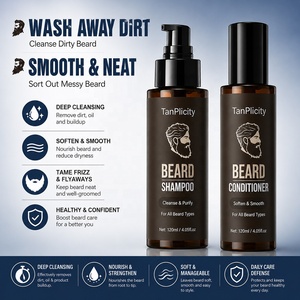 Kit per la Cura della <span class=keywords><strong>Barba</strong></span> OEM 60ml, Idratante Biologico Vegano alle Erbe per la Crescita di <span class=keywords><strong>Barba</strong></span> e Baffi, Rinfrescante per Uomini - Product Image 2