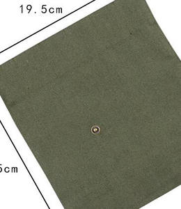 Bolsa de Almacenamiento de Lona para Exteriores con Logotipo Personalizado, Bolsa de Cosméticos Portátil, Estuche para Artículos de Papelería, Bolsa de Compras con Cierre de Cordón, Hecha de Algodón - Product Image 6