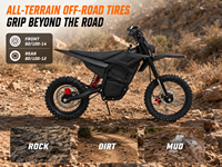 M5 2600W 48V 25Ah Mid Drive Off-Road Motorcycle E-Bike with 75KM/H Max Speed