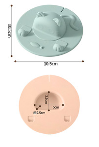 Silicone Cup Covers Cat Shape Cup Cover with Silicone <strong>Tea</strong> <strong>Bag</strong> Holder <strong>Tea</strong> <strong>Bag</strong> <strong>Squeezer</strong> - Product Image 6