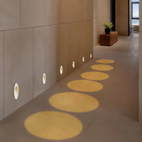 Applique murale LED blanche chaude moderne sans cadre 80*80mm pour salon, éclairage en aluminium 220V
