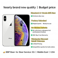 Vente en gros de téléphones d'occasion débloqués pour Xs Max 512 Go Argent, puce A12 Bionic, écran Super Retina OLED, Face ID, prix d'usine, fournisseur en gros