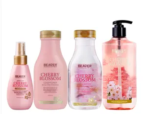 BEAVER Private Label Sakura Japanese Cherry Blossom Oily Hair Refreshing Anti Dandruff Natural Shampoo And Conditioner
