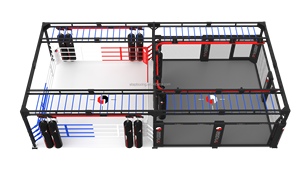 Cage Portable pour <span class=keywords><strong>MMA</strong></span> et Boxe avec Anneau de Levage, Équipement pour Entraînement et Compétition - Product Image 3