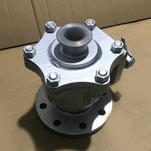 Vanne à boisseau sphérique doublée de fluoropolymère, 2 pouces, à brides, résistante aux acides et aux alcalis, pour gaz corrosifs, type interrupteur, pression de fonctionnement 700 Psi - Product Image 1