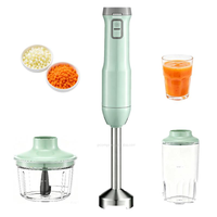 Mixeur Plongeant 4-en-1 de 700 ml avec Vitesse Variable, Tige en Acier Inoxydable, Multifonctionnel pour Mélanger, Hacher, Préparer des Aliments pour Bébé et des Sauces à Domicile