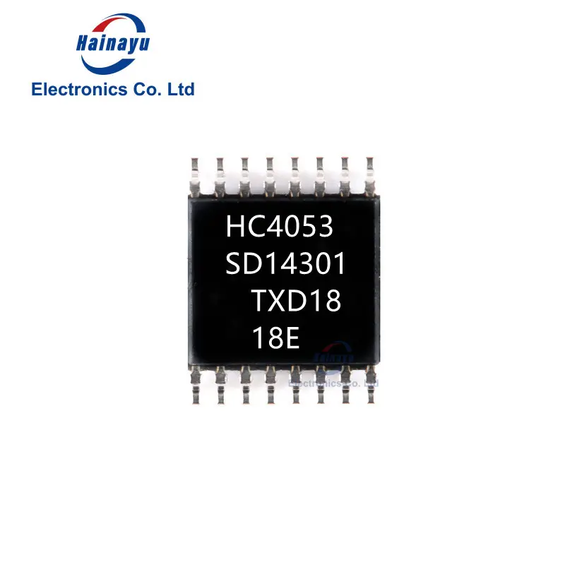 Electronic chip TSSOP-16 iple 2-chantrnel analog multiplexer 74HC4053PW,118 HC4053