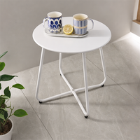 Table basse moderne en métal durable pour salon, mobilier de maison, bureau, appartement, hôtel, restaurant