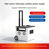 Station d'alimentation portable LiFePO4 à onde sinusoïdale pure 2500W durable, générateur solaire de secours 3480Wh pour la maison, les urgences et les camping-cars