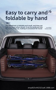 Sedia a Rotelle Manuale Pieghevole Leggera da 24 Pollici Stile Ospedaliero per Anziani e Disabili con Massaggio Terapeutico - Product Image 6