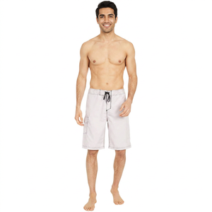 Shorts de plage pour hommes, sportifs, unis, design personnalisé, fermeture à cordon, vente en gros, derniers modèles de maillots de bain, imperméables, DDP - Product Image 1