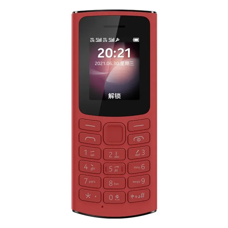 2023 Feature Phone Dual SIM Mobile Phone For Nokia 105 4G 1450mAh Battery FM Radio Call Recording