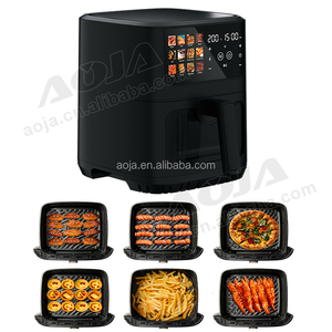AOJA OEM personnalisé vente en gros friteuse à air friteuse multifonctionnelle à <span class=keywords><strong>micro</strong></span>-ondes 6.5L litres numérique intelligent <span class=keywords><strong>Silver</strong></span> <span class=keywords><strong>Crest</strong></span> friteuse à air <span class=keywords><strong>four</strong></span> - Product Image 2